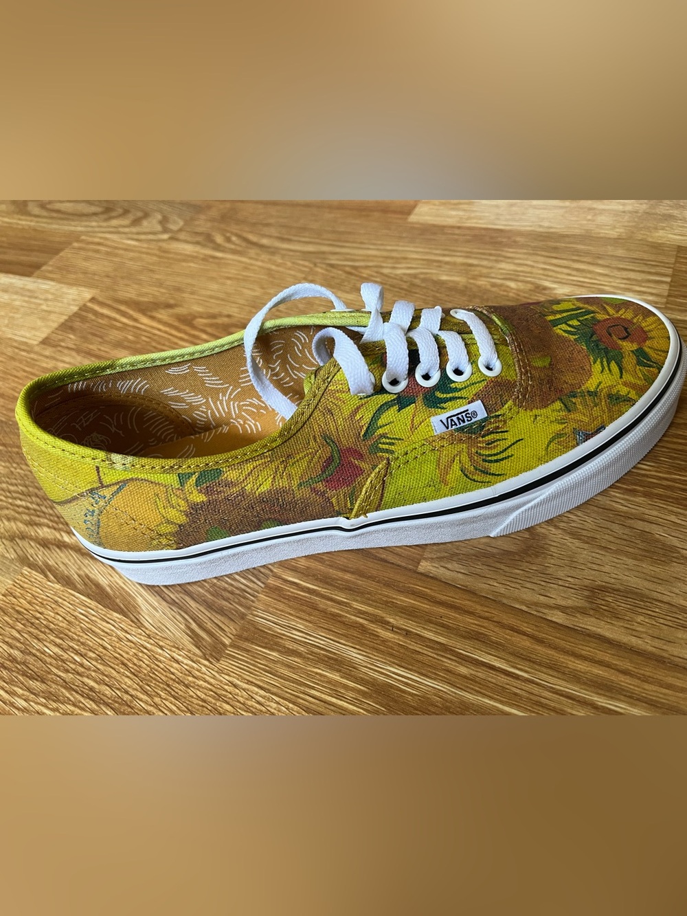 NWT Vans Van Gogh Sunflower Shoes Women’s 9.5/Men’s 8 - Picture 7 of 13